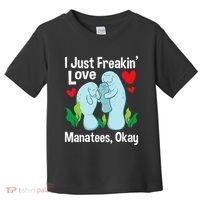 I Love Manatees Manatee Lover Zookeeper Marine Biologist Toddler T-Shirt thumb 0