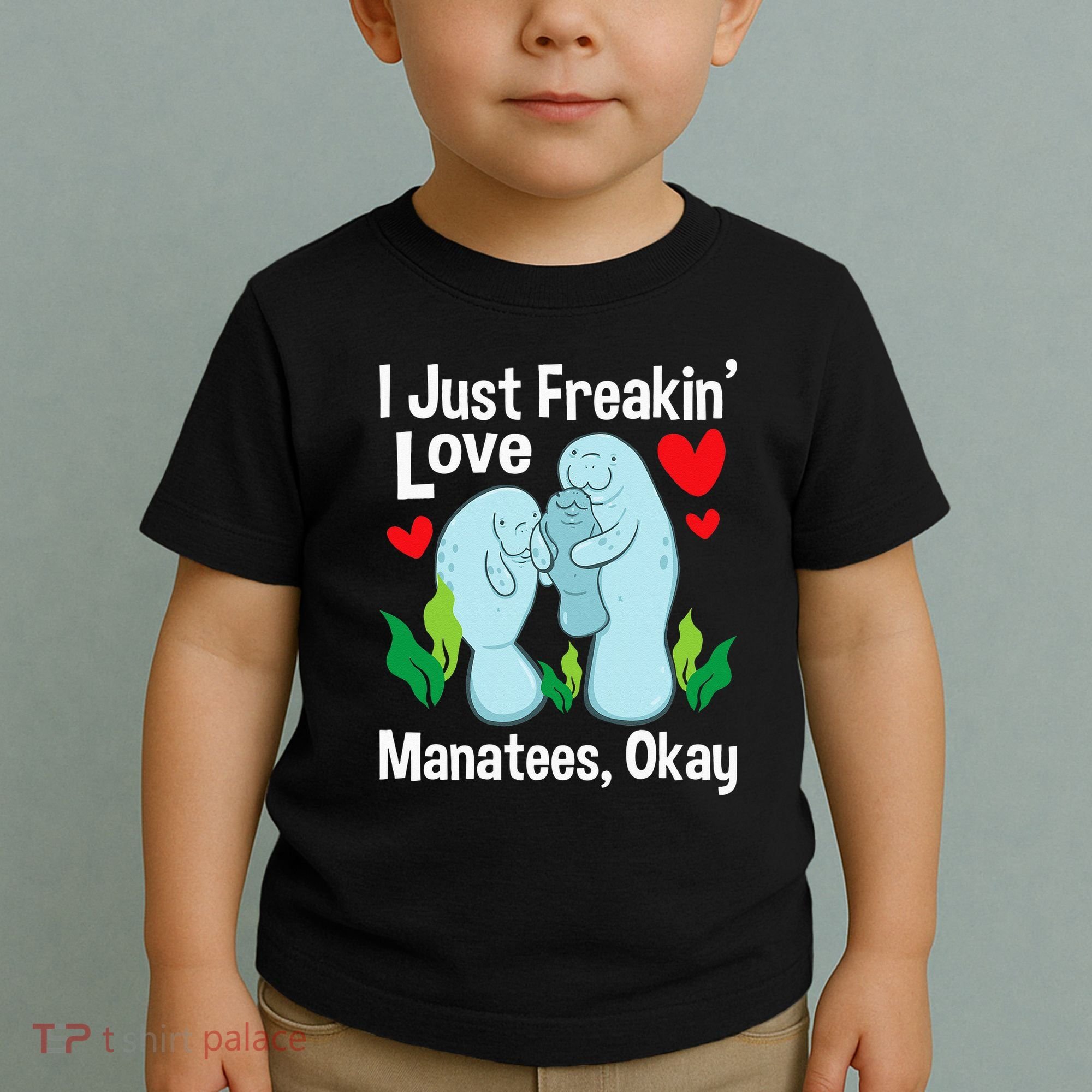 I Love Manatees Manatee Lover Zookeeper Marine Biologist Toddler T-Shirt