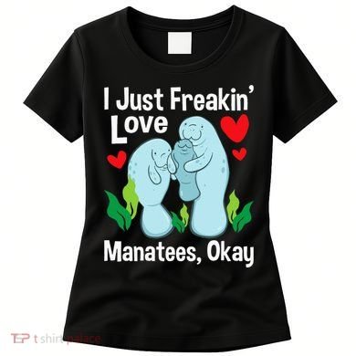 I Love Manatees Manatee Lover Zookeeper Marine Biologist Women's T-Shirt