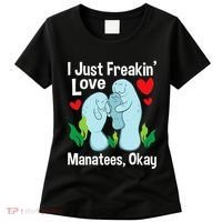 I Love Manatees Manatee Lover Zookeeper Marine Biologist Women's T-Shirt thumb 0