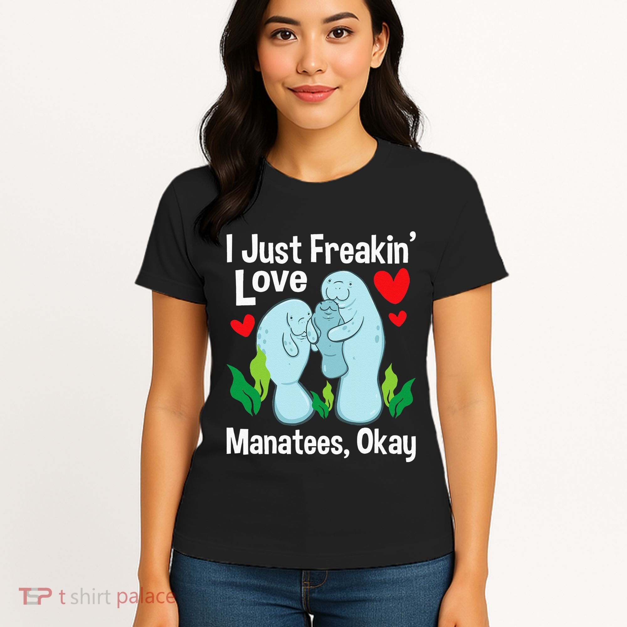 I Love Manatees Manatee Lover Zookeeper Marine Biologist Women's T-Shirt