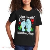 I Love Manatees Manatee Lover Zookeeper Marine Biologist Kids T-Shirt thumb 2