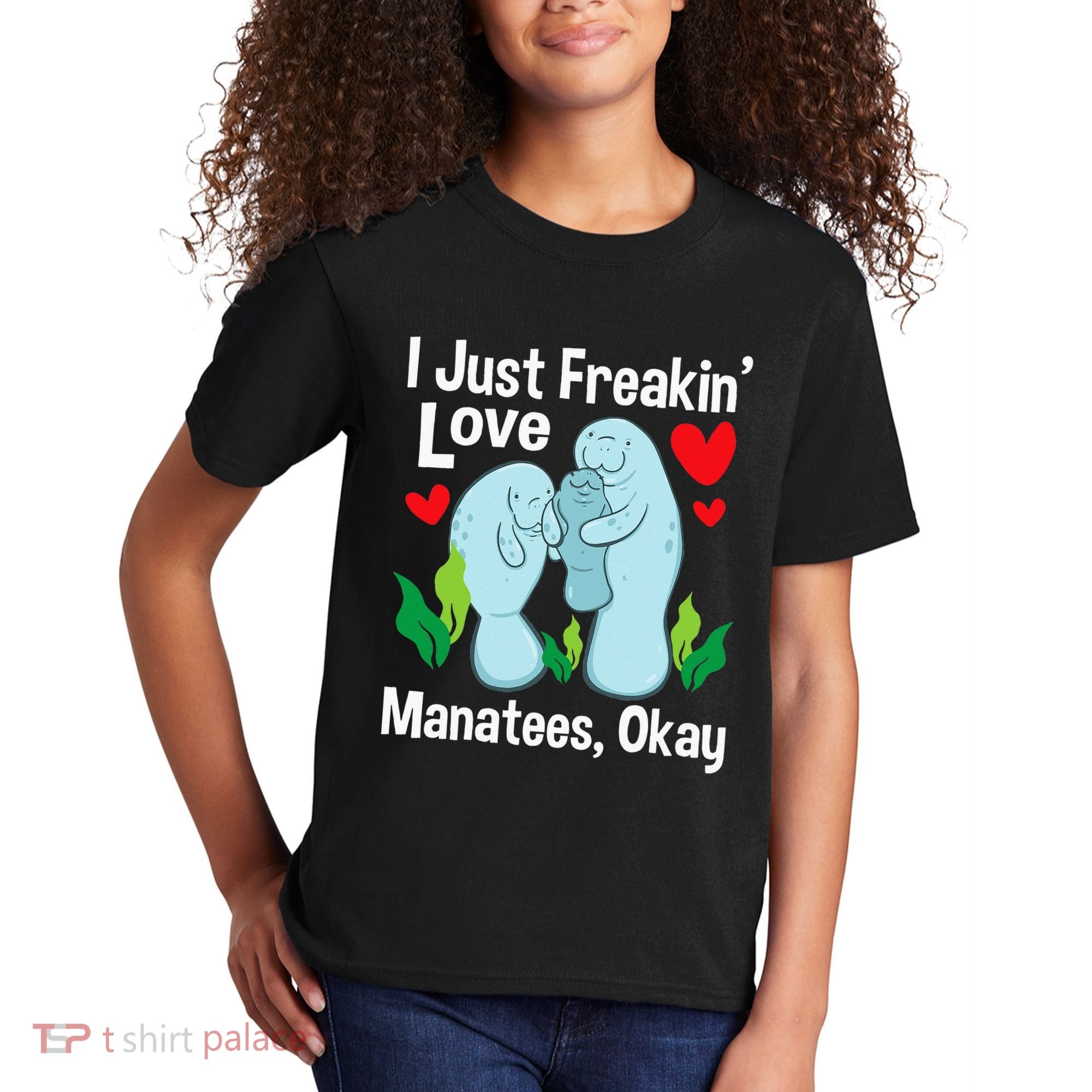 I Love Manatees Manatee Lover Zookeeper Marine Biologist Kids T-Shirt