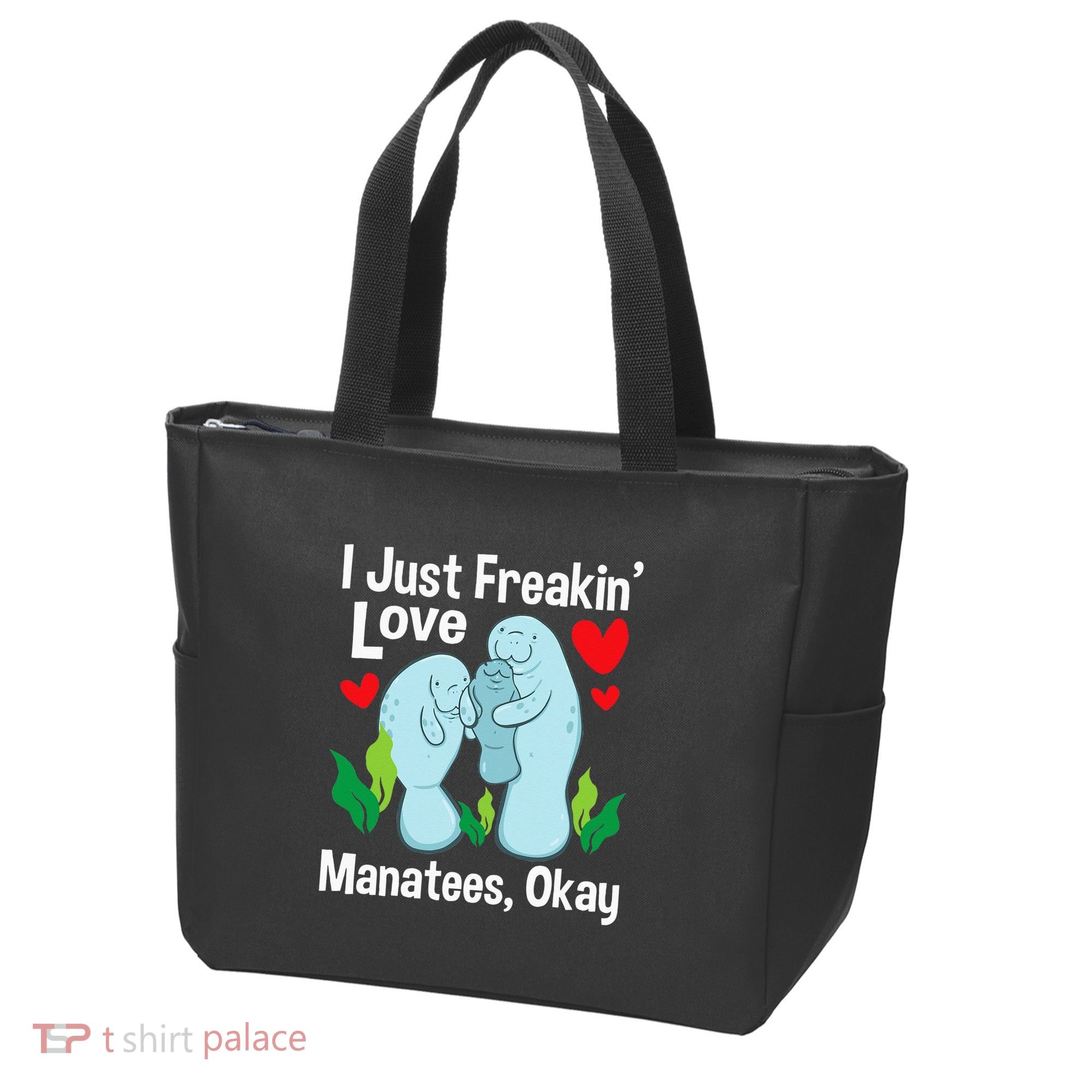I Love Manatees Manatee Lover Zookeeper Marine Biologist Tote Bag