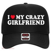 I Love My Crazy GF Couple Valentines Day Girlfriend Hat thumb 0