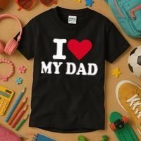 I Love My Dad Kids T-Shirt thumb 3