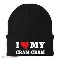 I Love My Gramgiftgram Favorite Family Member Valentines Cool Gift Beanie thumb 0