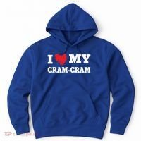 I Love My Gramgiftgram Favorite Family Member Valentines Cool Gift Hoodie thumb 0