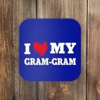 I Love My Gramgiftgram Favorite Family Member Valentines Cool Gift Coaster thumb 0