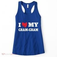 I Love My Gramgiftgram Favorite Family Member Valentines Cool Gift Women's Tank Top thumb 0