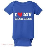 I Love My Gramgiftgram Favorite Family Member Valentines Cool Gift Baby Bodysuit thumb 0