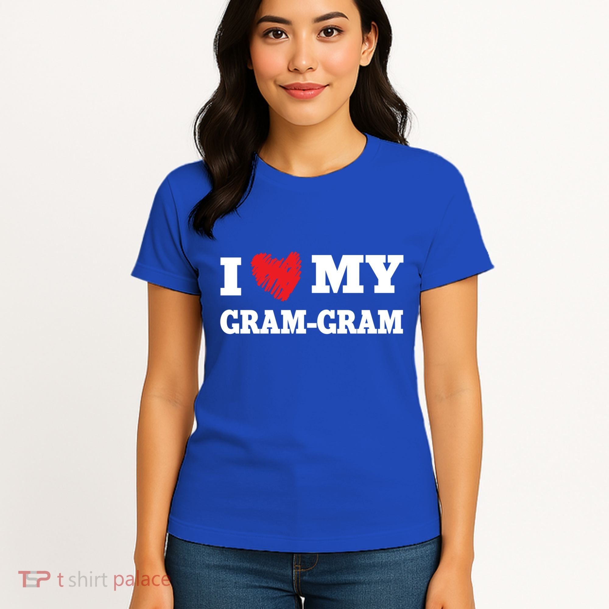 I Love My Gramgiftgram Favorite Family Member Valentines Cool Gift Women's T-Shirt