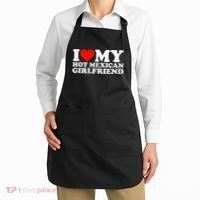 I Love My Hot Mexican Girlfriend Apron thumb 2