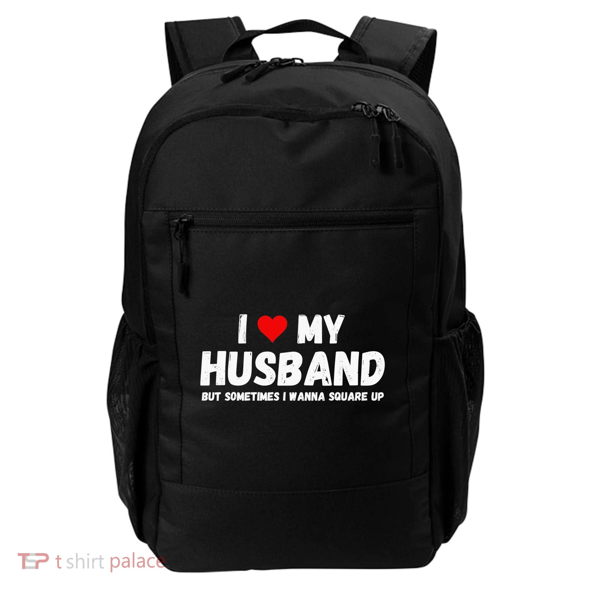 I Love My Husband Backpack
