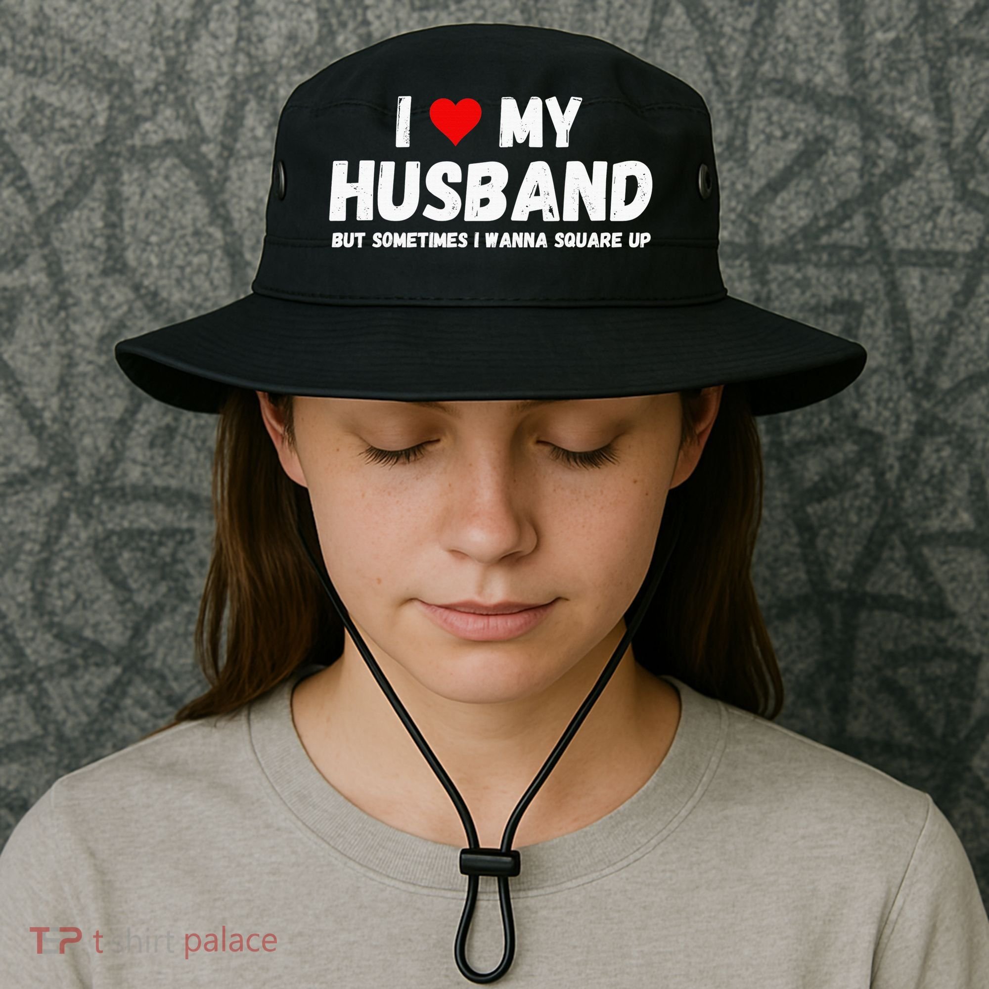 I Love My Husband Bucket Hat