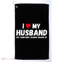 I Love My Husband Golf Towel thumb 0
