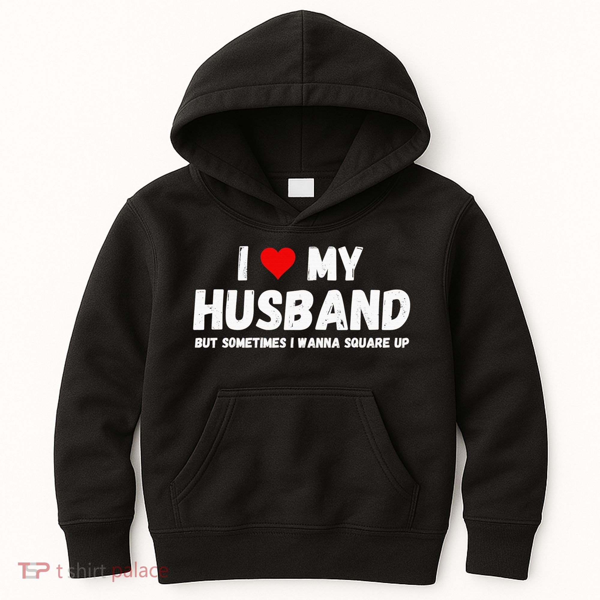 I Love My Husband Kids Hoodie