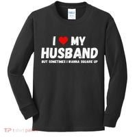 I Love My Husband Kids Long Sleeve Shirt thumb 0