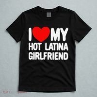 I Love My Hot Latina Girlfriend Red Heart My Hot Girlfriend T-Shirt thumb 5