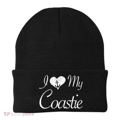 I Love My Coastie Coast Guard Gift Beanie