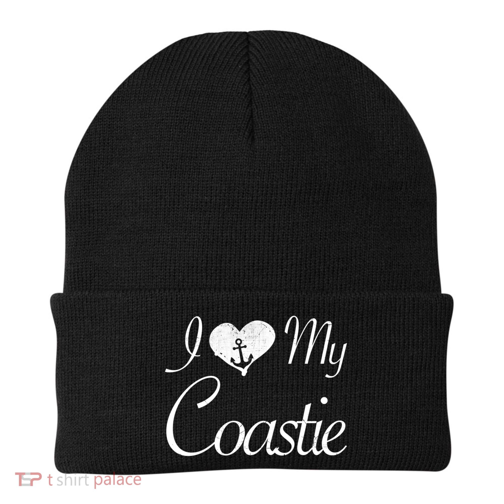 I Love My Coastie Coast Guard Gift Beanie