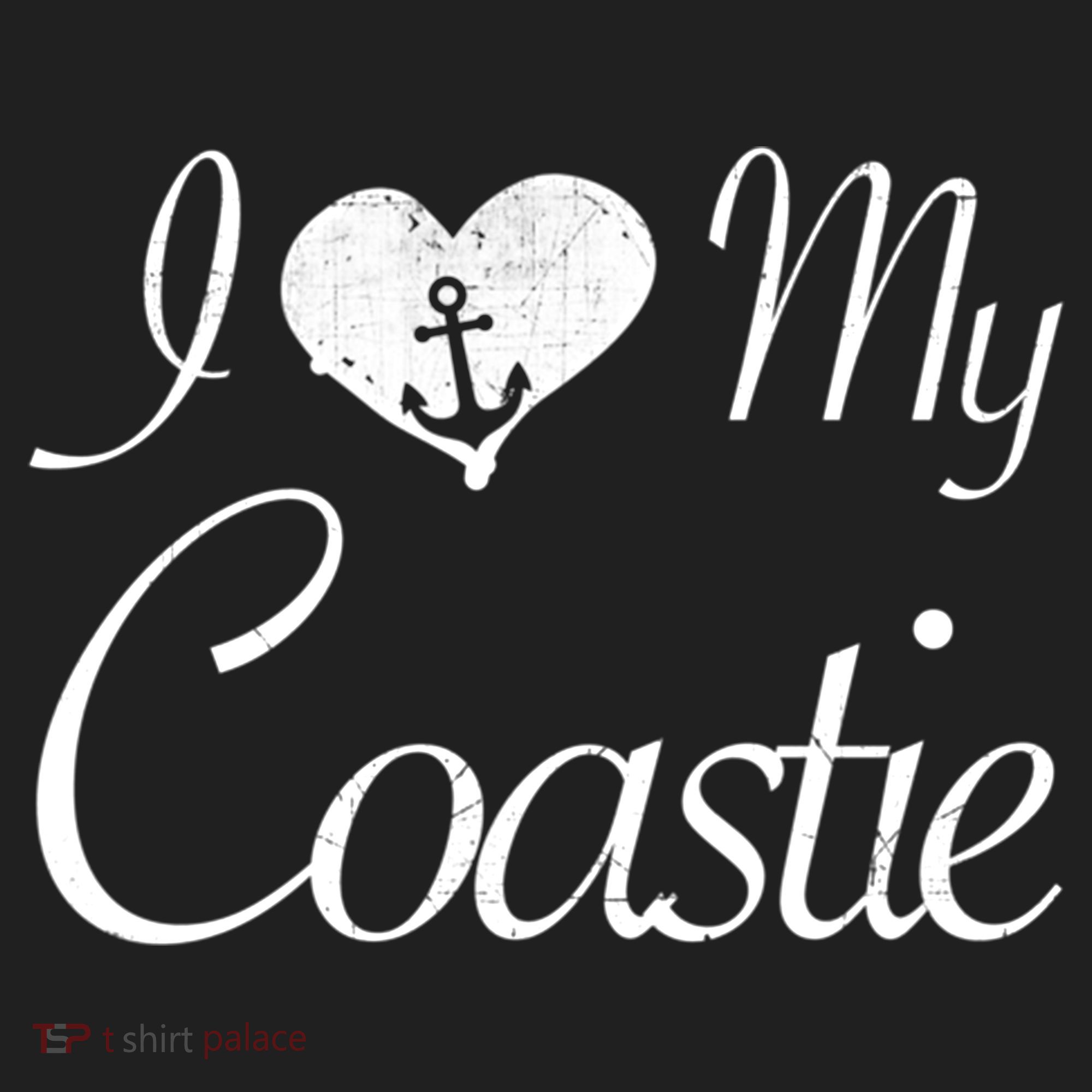 I Love My Coastie Coast Guard Gift Beanie