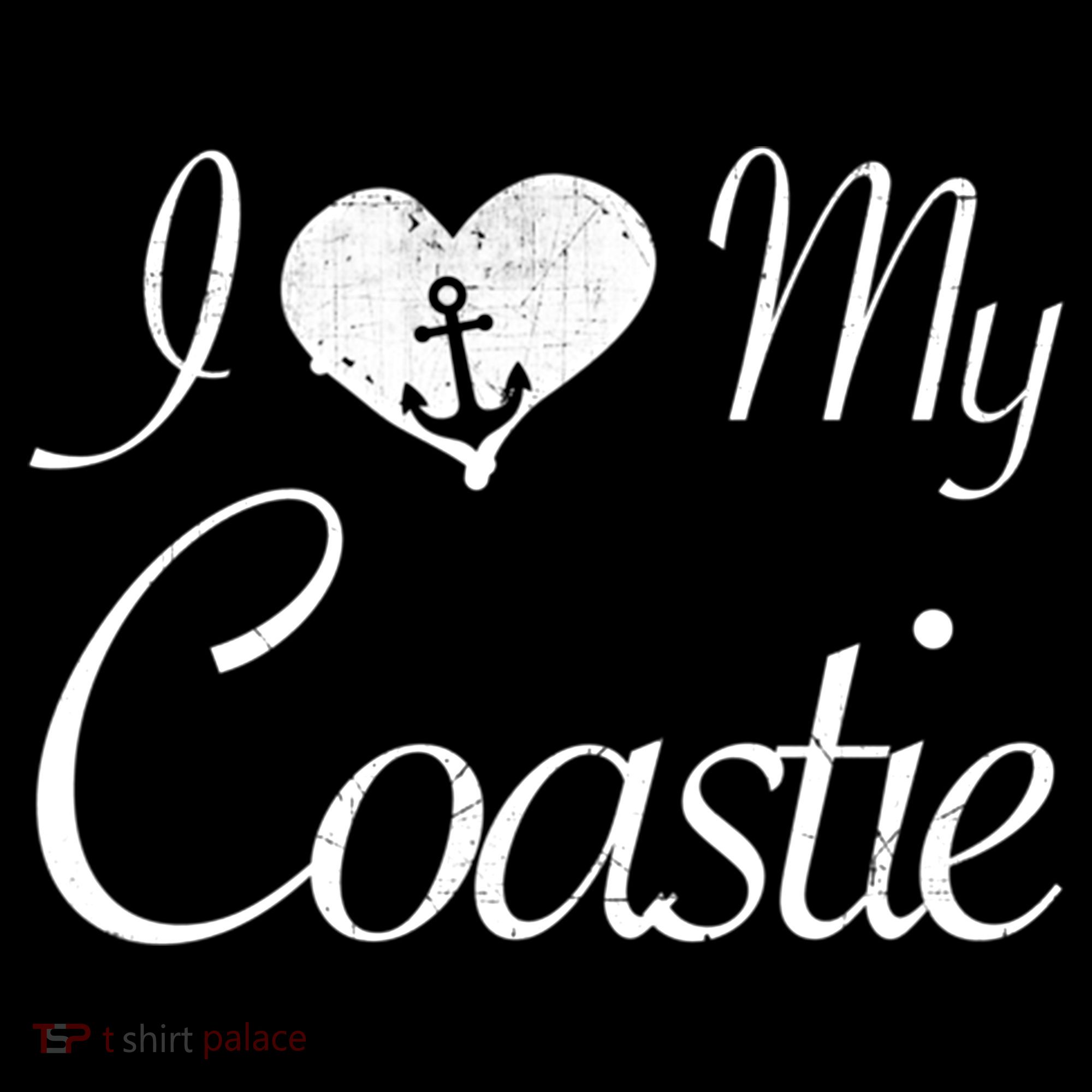 I Love My Coastie Coast Guard Gift Women's Hoodie