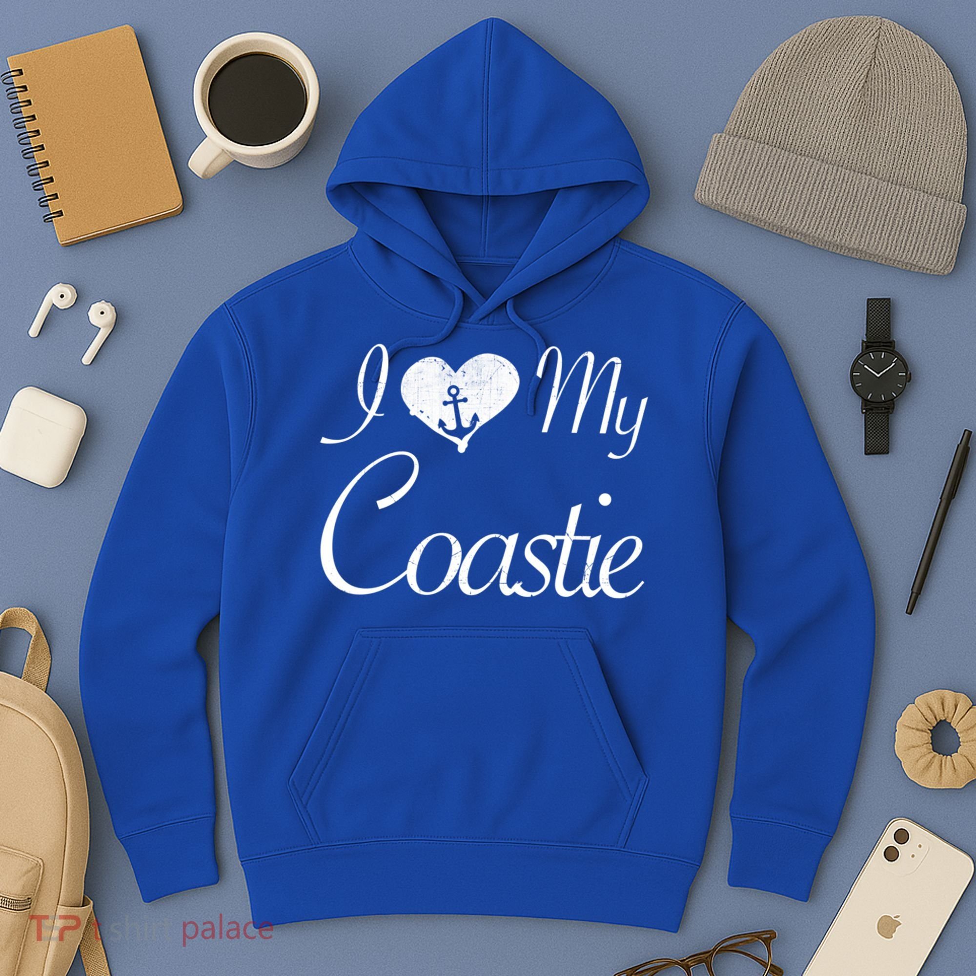 I Love My Coastie Coast Guard Gift Hoodie