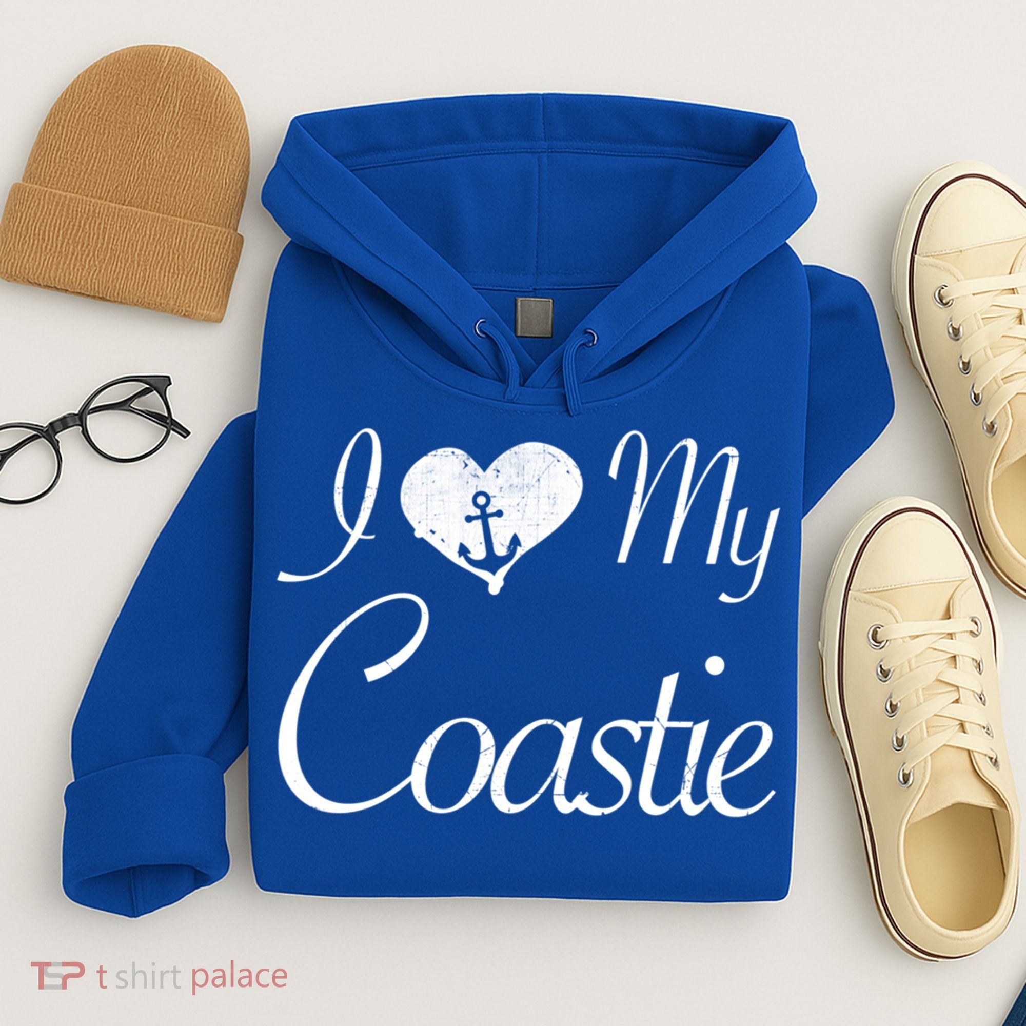 I Love My Coastie Coast Guard Gift Hoodie