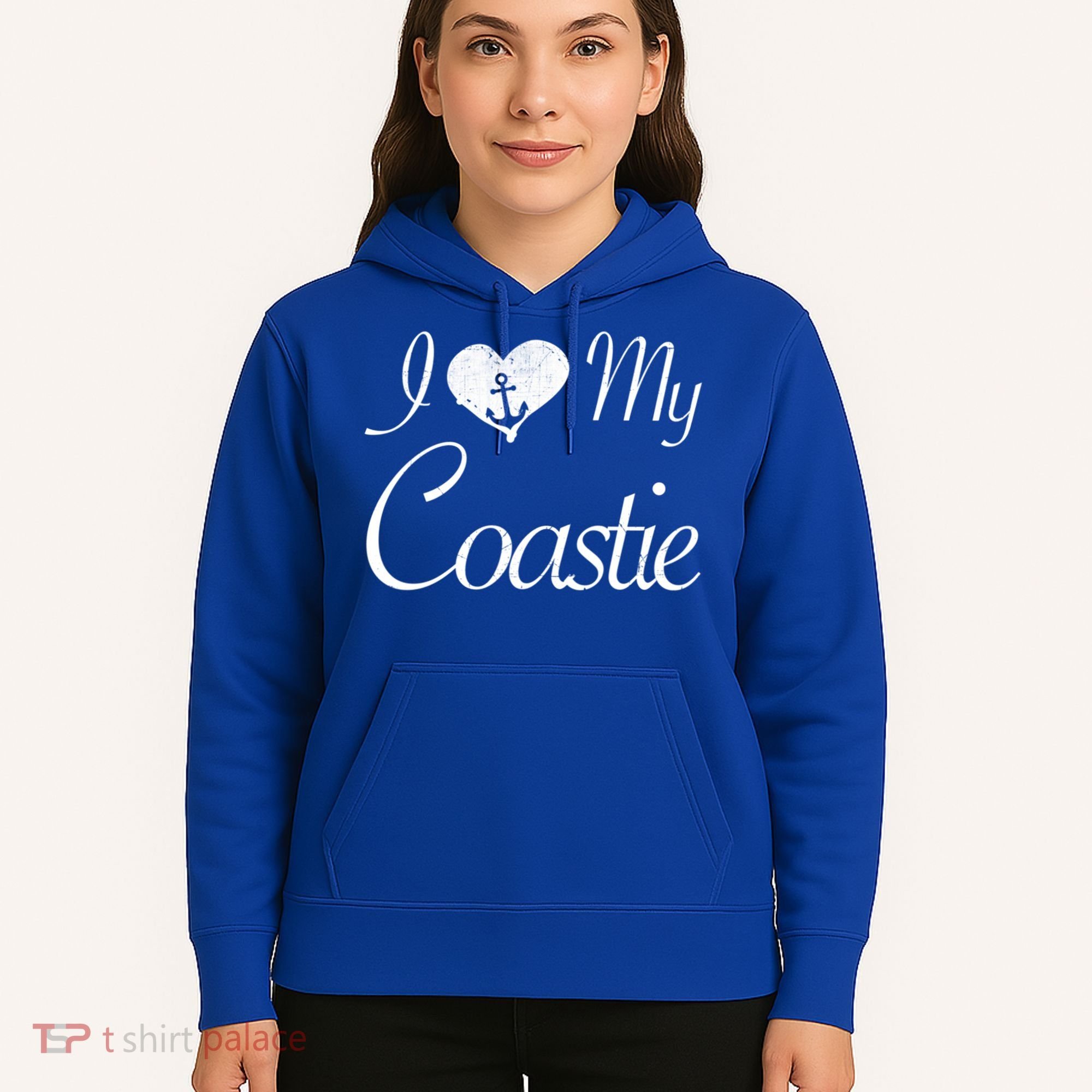 I Love My Coastie Coast Guard Gift Hoodie
