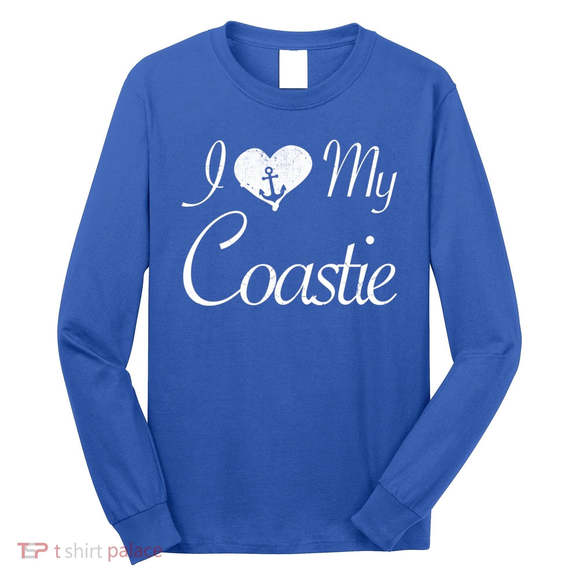 I Love My Coastie Coast Guard Gift Long Sleeve Shirt