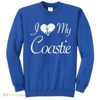 I Love My Coastie Coast Guard Gift Sweatshirt thumb 0