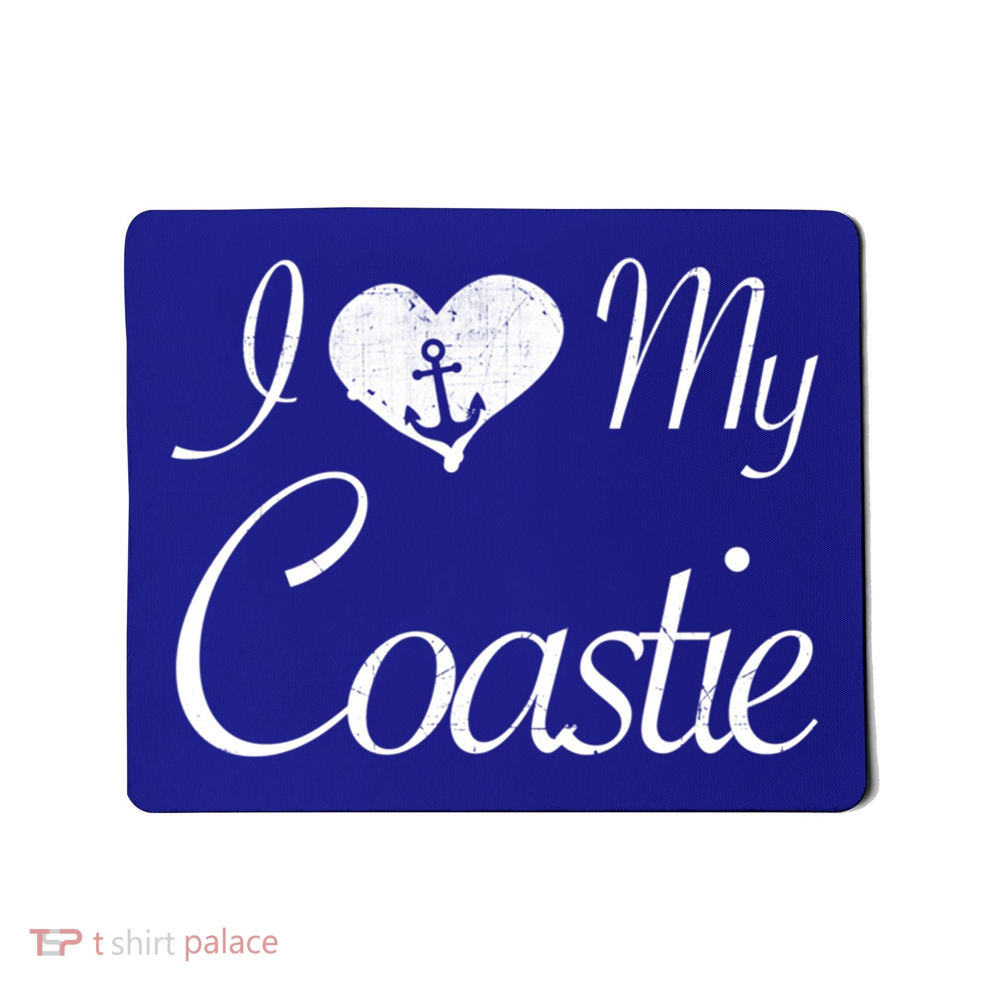 I Love My Coastie Coast Guard Gift Mousepad