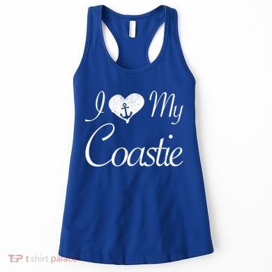 I Love My Coastie Coast Guard Gift Women's Tank Top