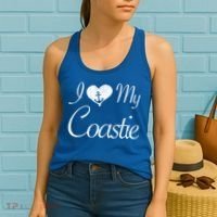 I Love My Coastie Coast Guard Gift Women's Tank Top thumb 2