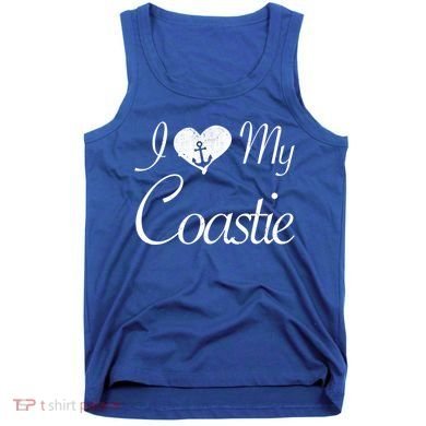 I Love My Coastie Coast Guard Gift Tank Top