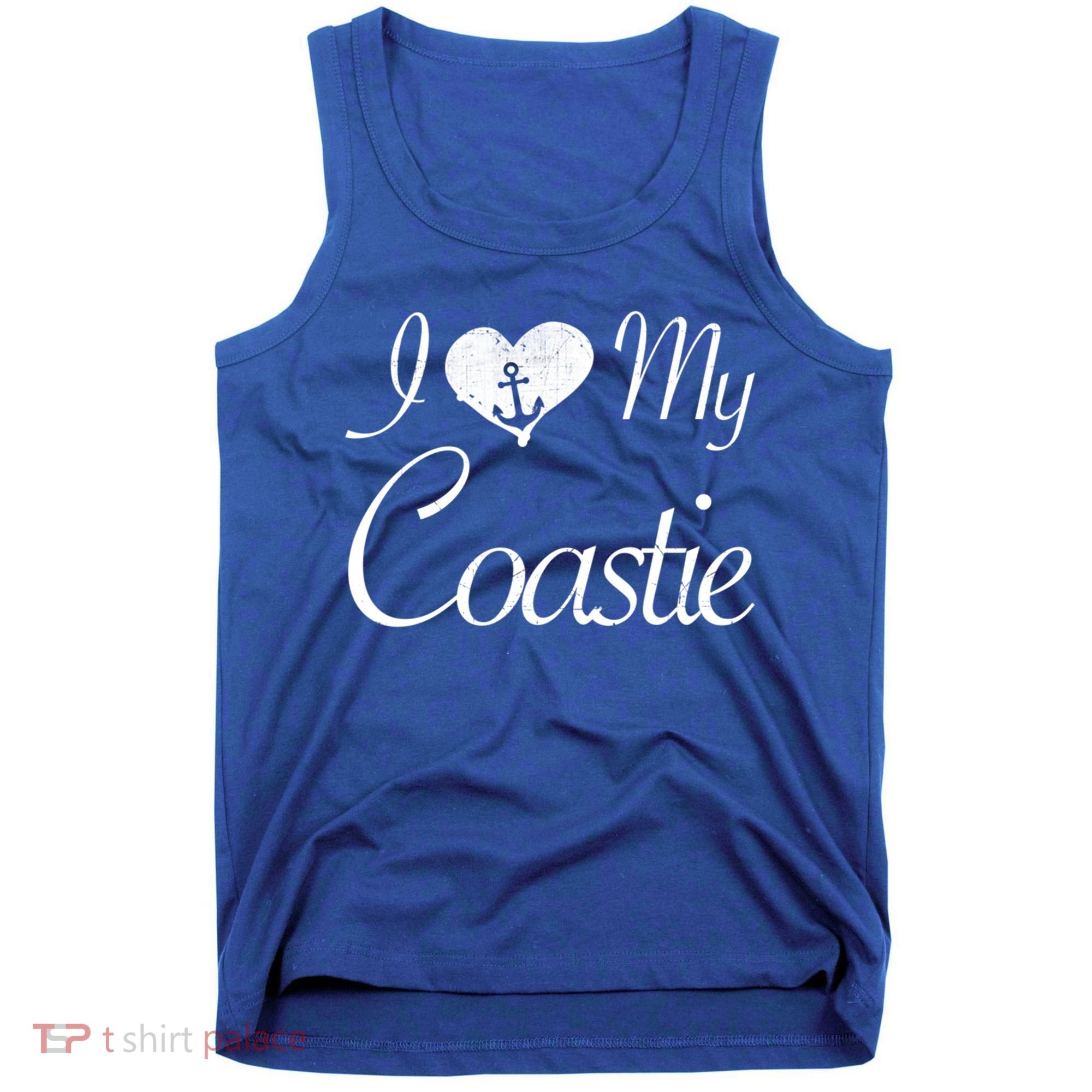I Love My Coastie Coast Guard Gift Tank Top