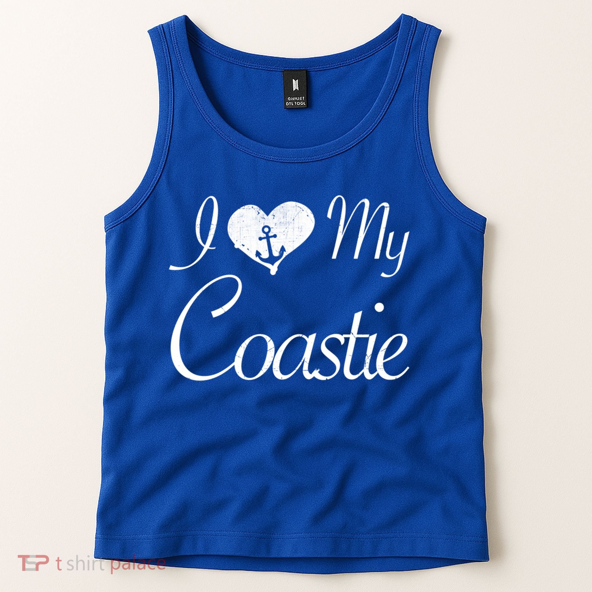 I Love My Coastie Coast Guard Gift Tank Top