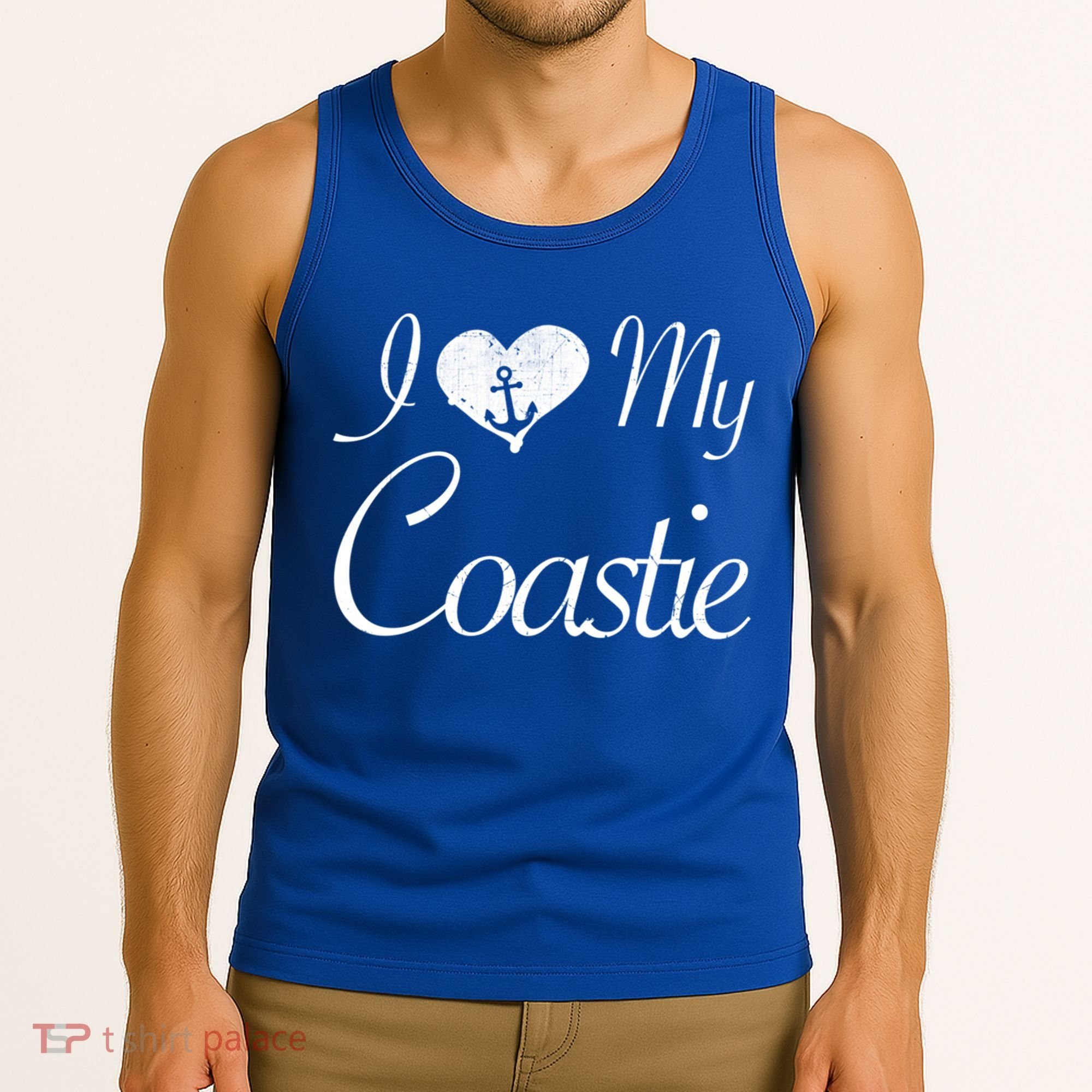 I Love My Coastie Coast Guard Gift Tank Top