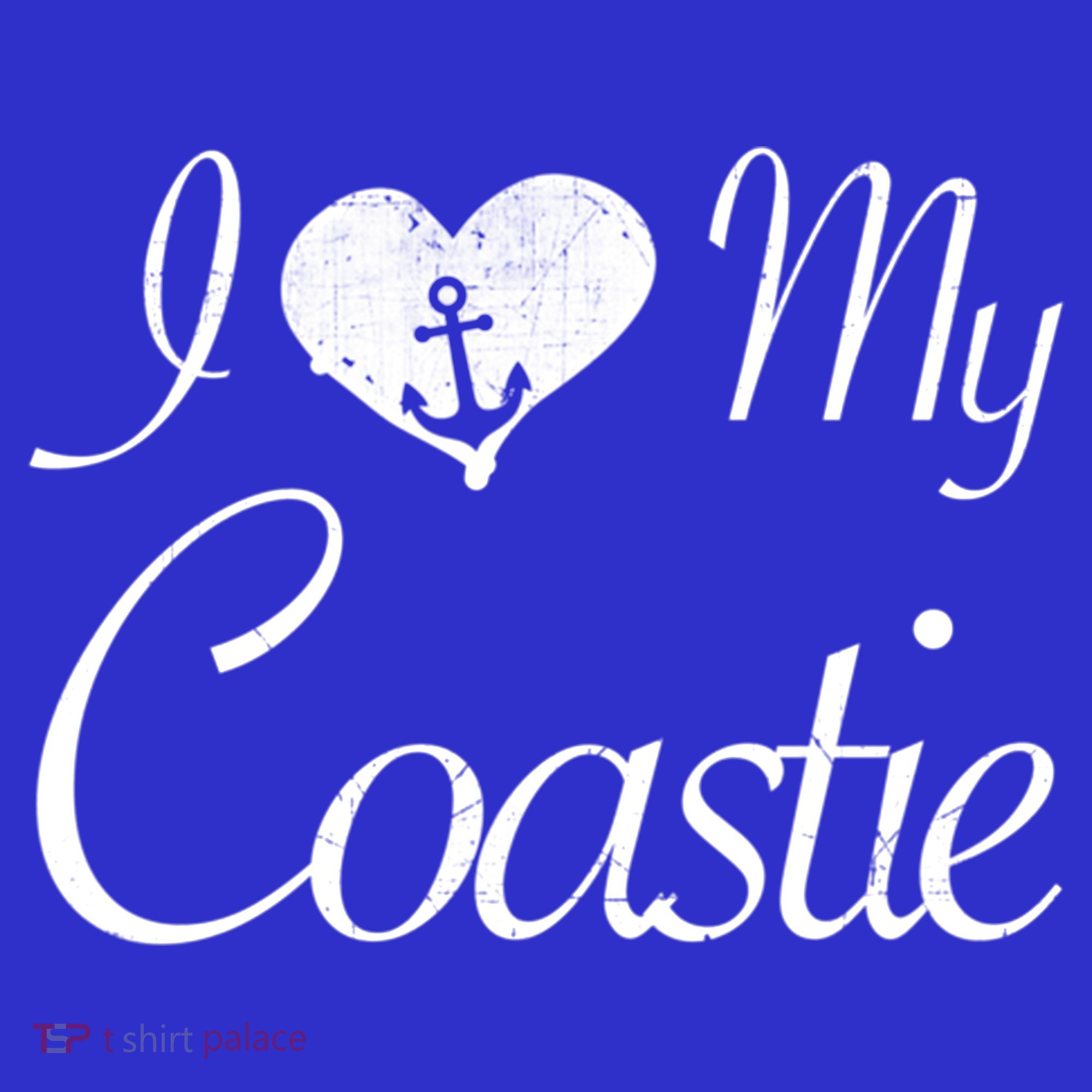 I Love My Coastie Coast Guard Gift Visor