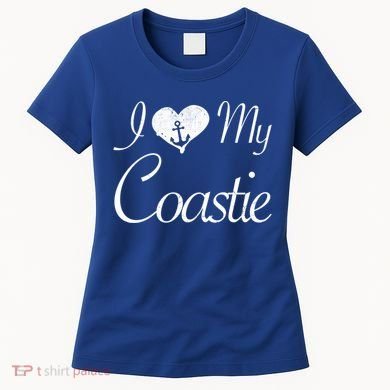 I Love My Coastie Coast Guard Gift Women's T-Shirt