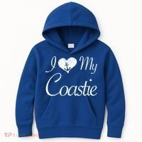 I Love My Coastie Coast Guard Gift Kids Hoodie thumb 0