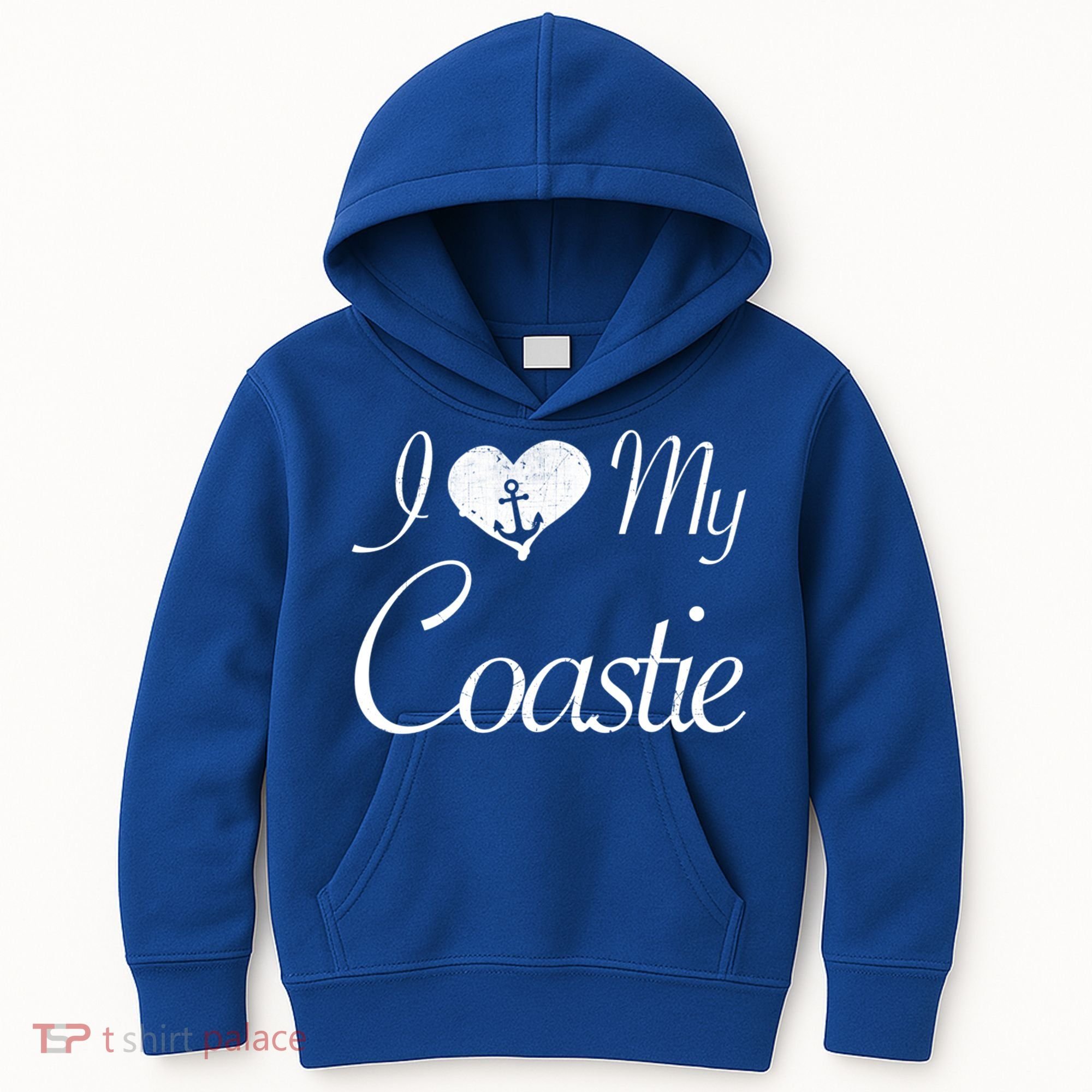 I Love My Coastie Coast Guard Gift Kids Hoodie