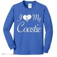 I Love My Coastie Coast Guard Gift Kids Long Sleeve Shirt thumb 0