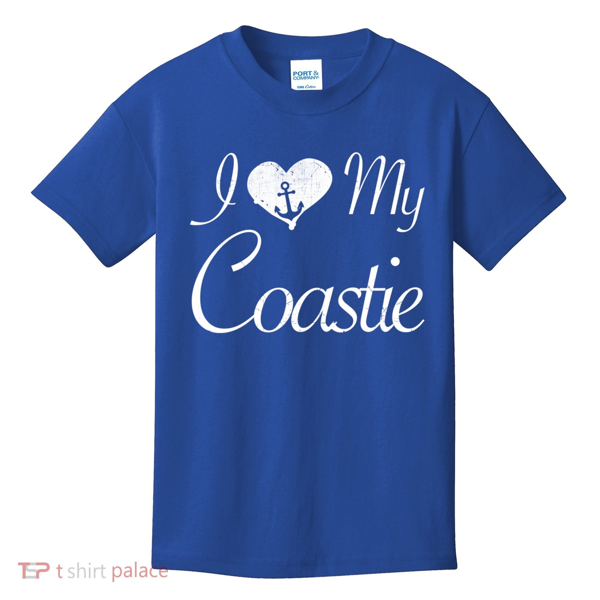 I Love My Coastie Coast Guard Gift Kids T-Shirt
