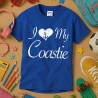 I Love My Coastie Coast Guard Gift Kids T-Shirt thumb 3
