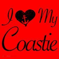 I Love My Coastie Coast Guard Gift Santa Hat thumb 1