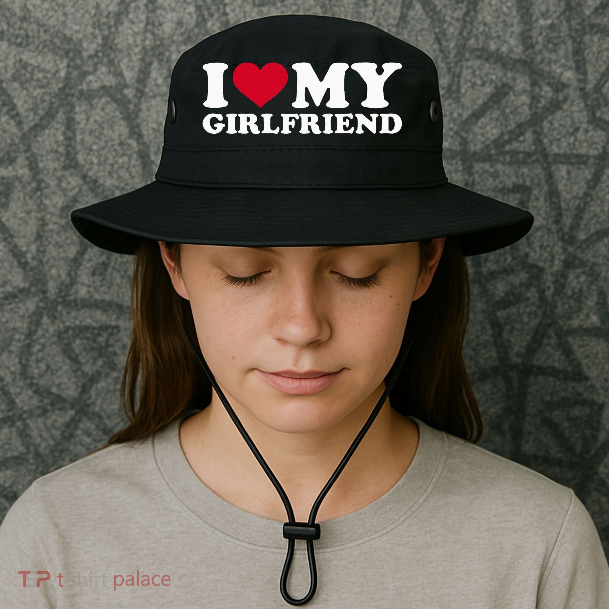 I Love My Girlfriend Bucket Hat
