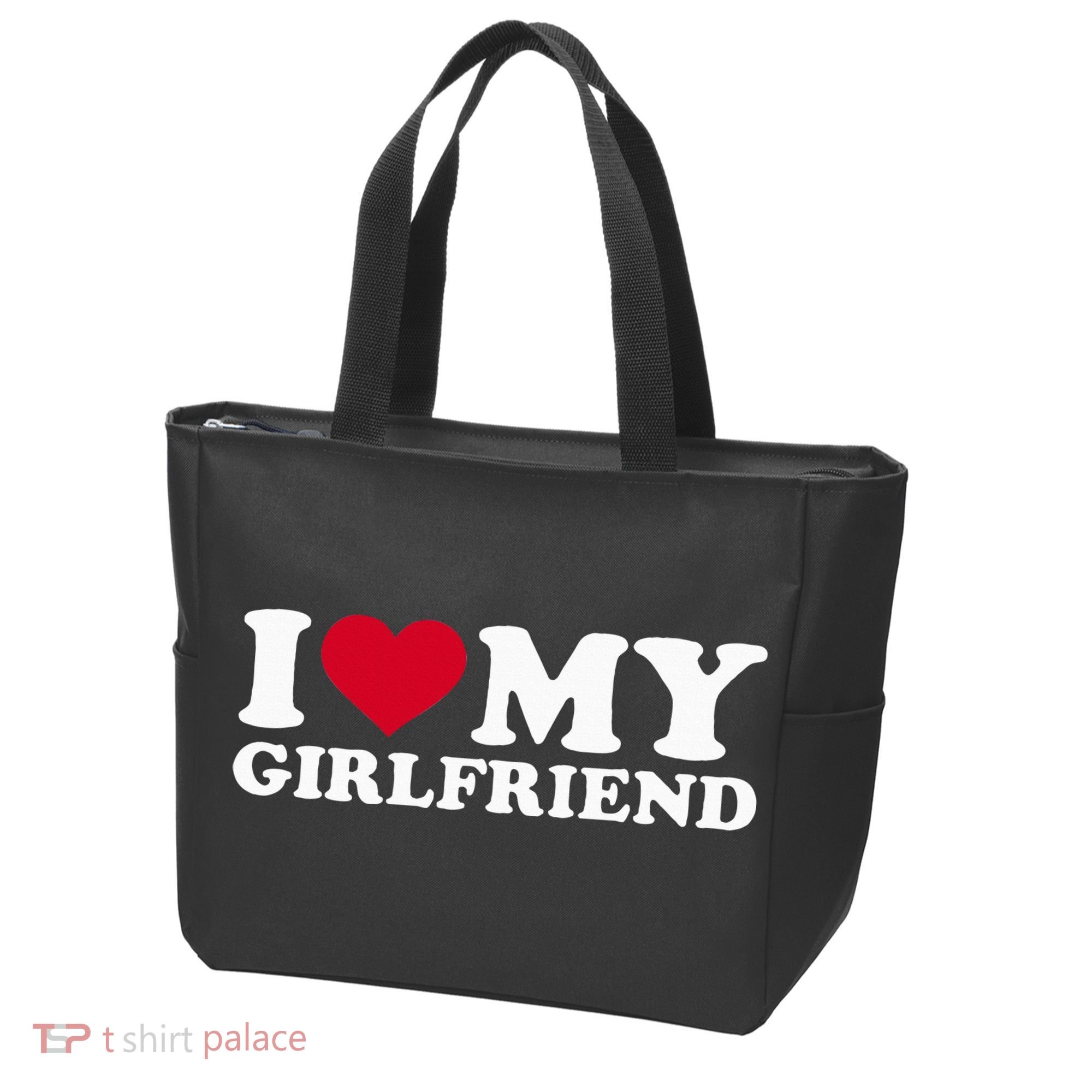 I Love My Girlfriend Tote Bag