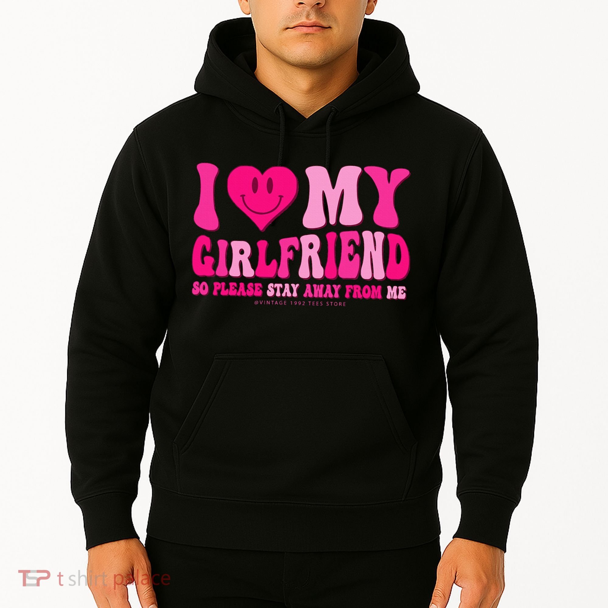 I Love My Girlfriend Valentines Day I Heart My Girlfriend GF Hoodie